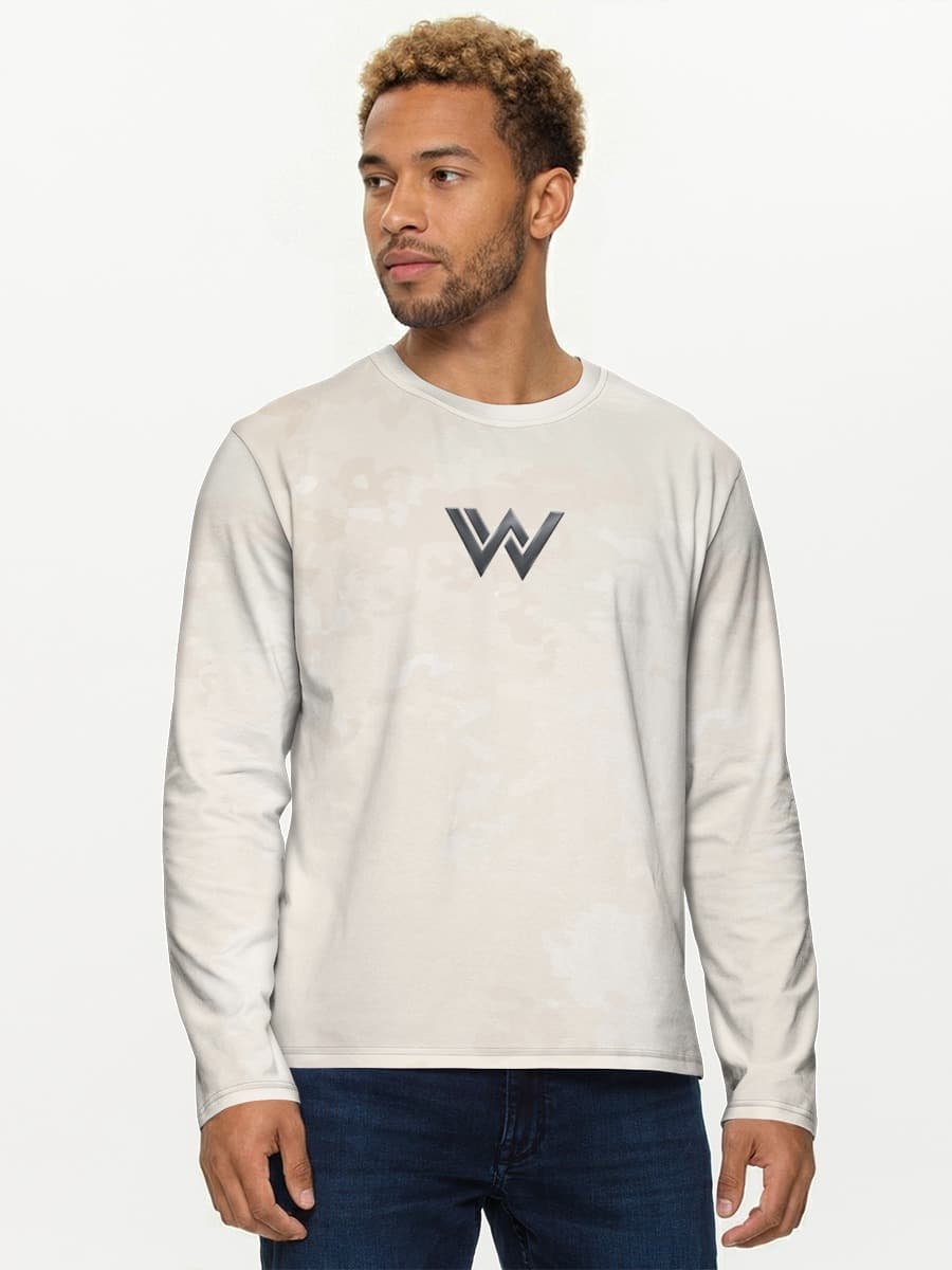 Camisa de manga larga de algodón para hombre