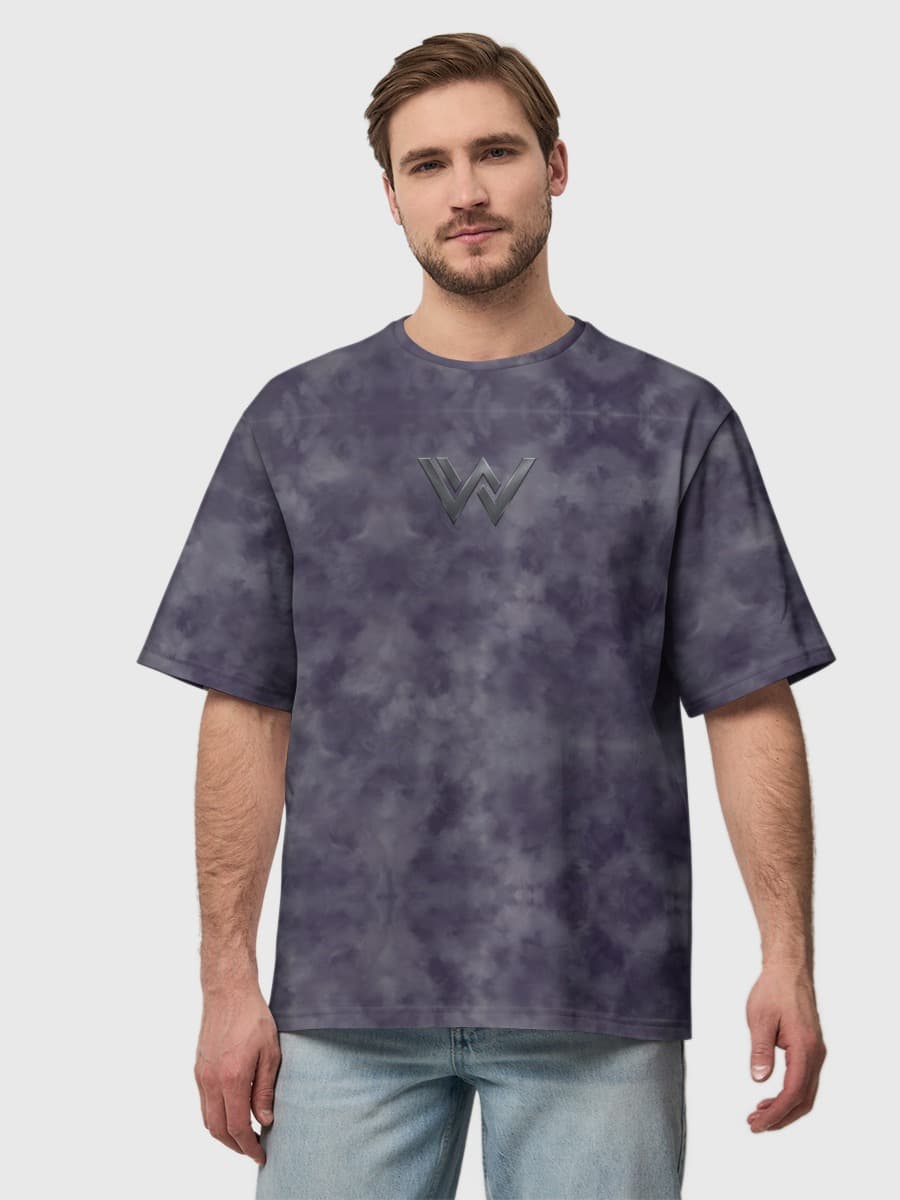 Camiseta de algodón extragrande para hombre