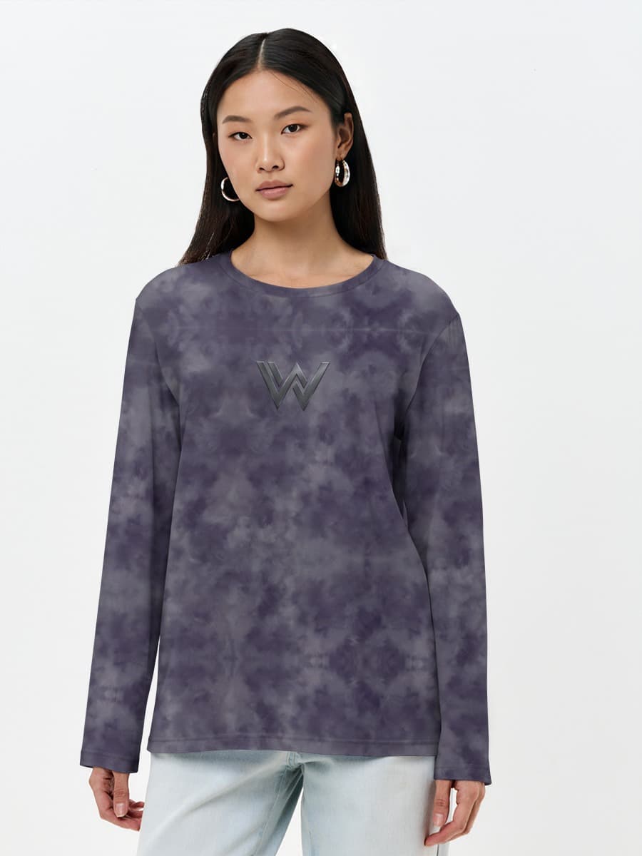 Camisa de manga larga para mujer. Algodón.