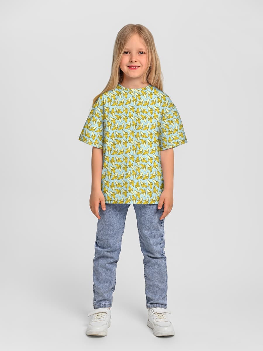 Camiseta Oversize de Algodón Niña