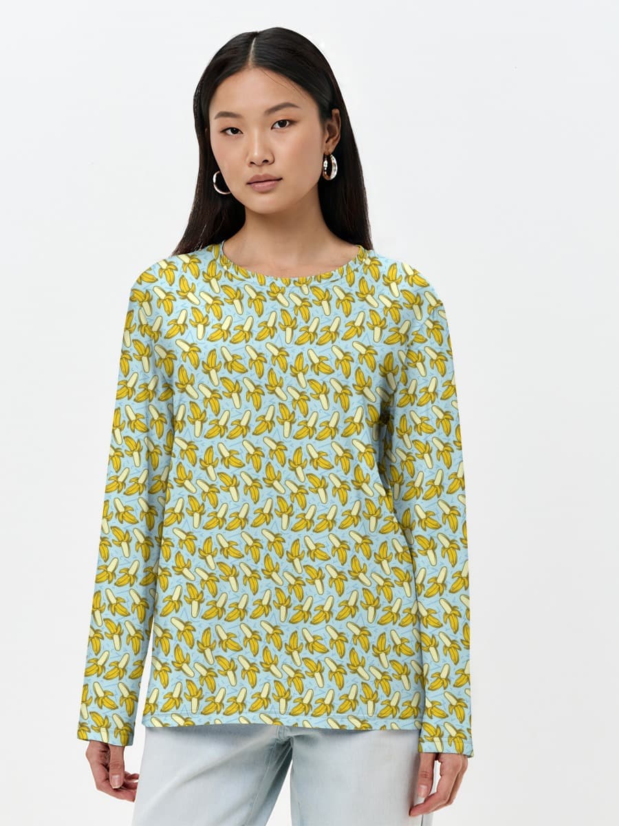 Camisa de manga larga para mujer. Algodón.