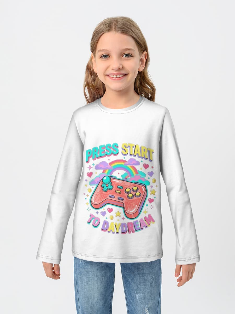T-shirt manches longues coton fille