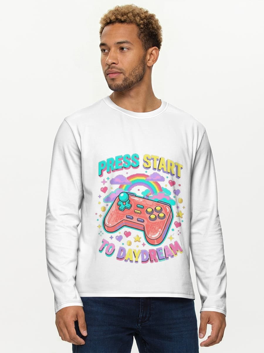 T-shirt Coton Manches Longues Homme