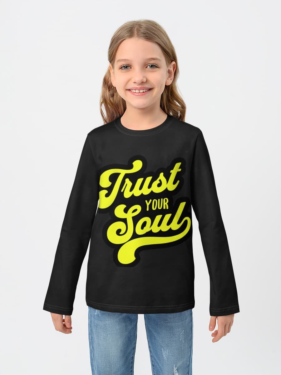 T-shirt manches longues coton fille