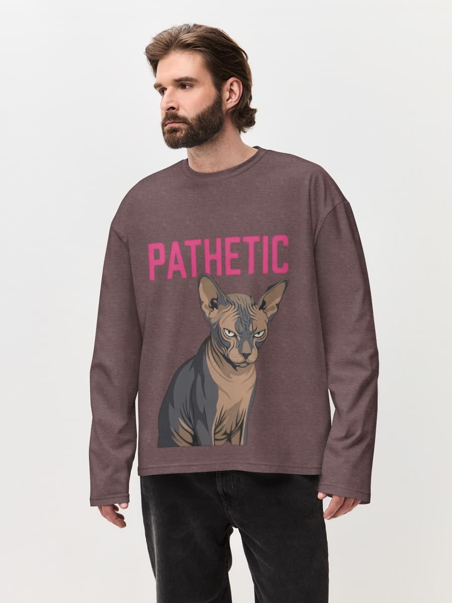 Men's oversized cotton long sleeve