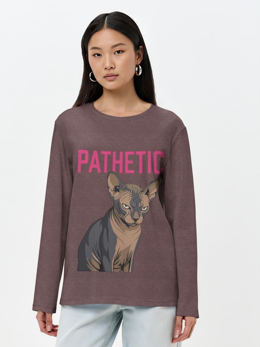 Women's long sleeve shirt. Cotton