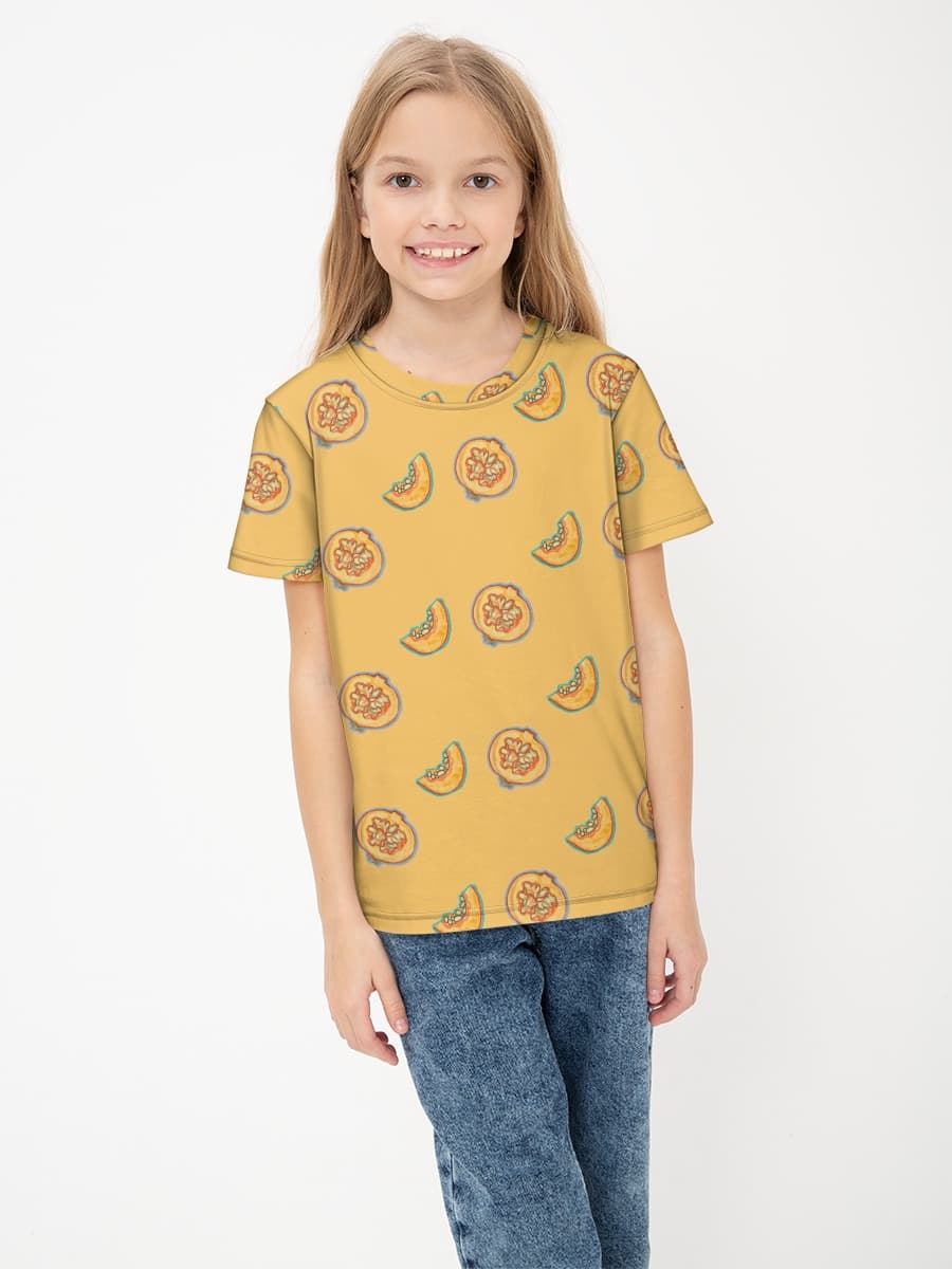 女の子 ベーシック コットンTシャツ