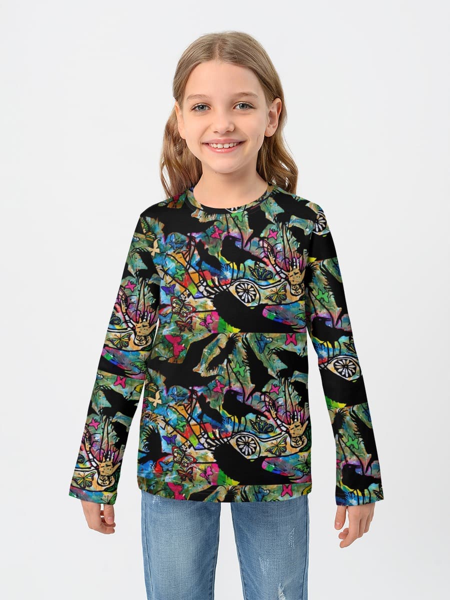 T-shirt manches longues coton fille