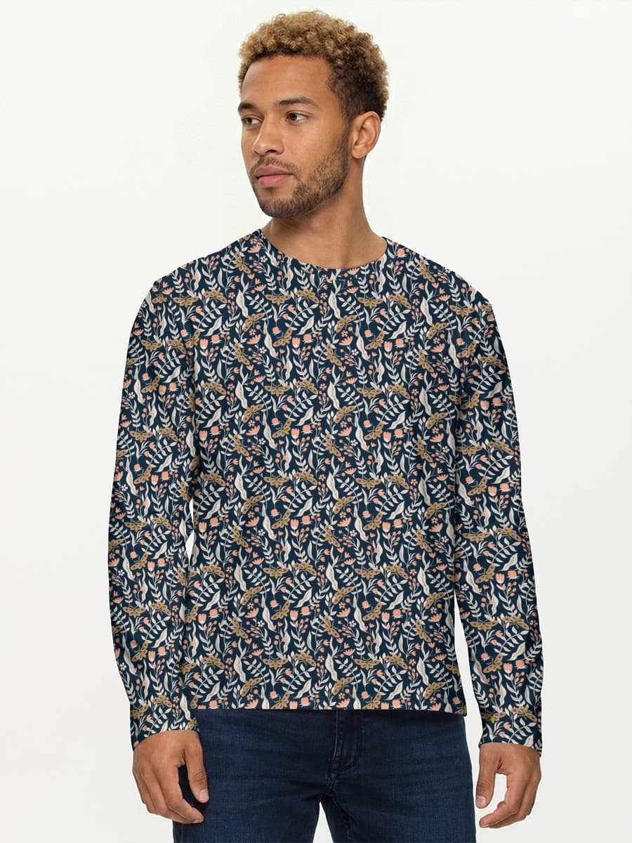 T-shirt Coton Manches Longues Homme