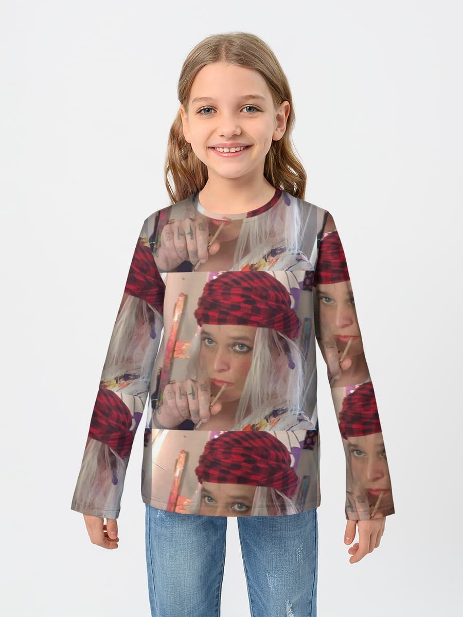 T-shirt manches longues coton fille