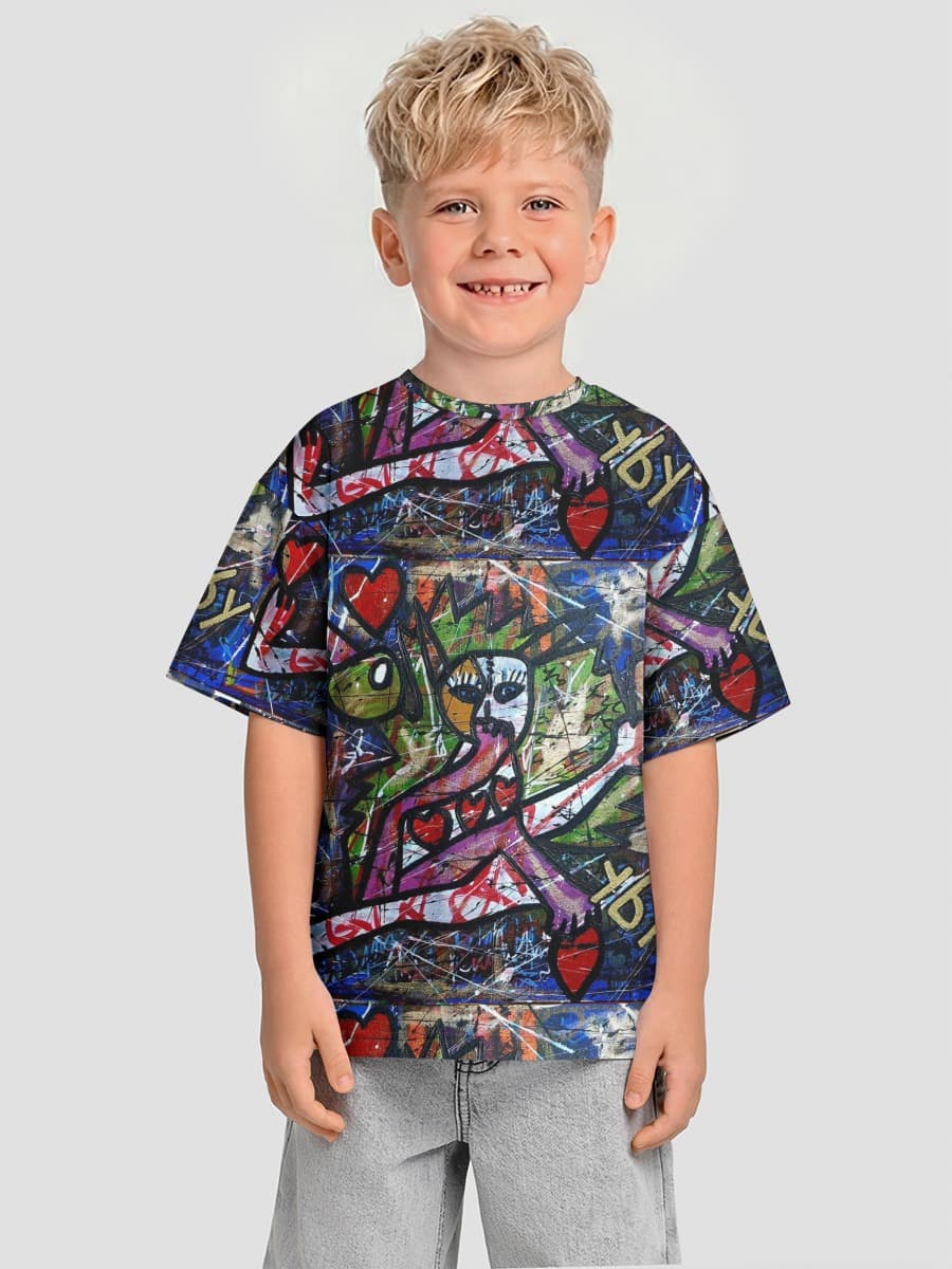 T-shirt coton oversize garçon