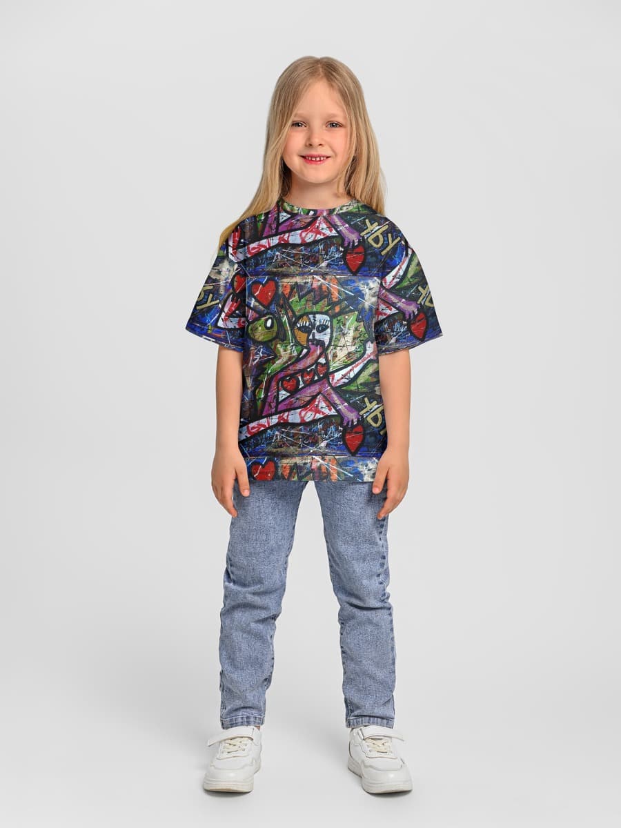 T-shirt coton oversize fille