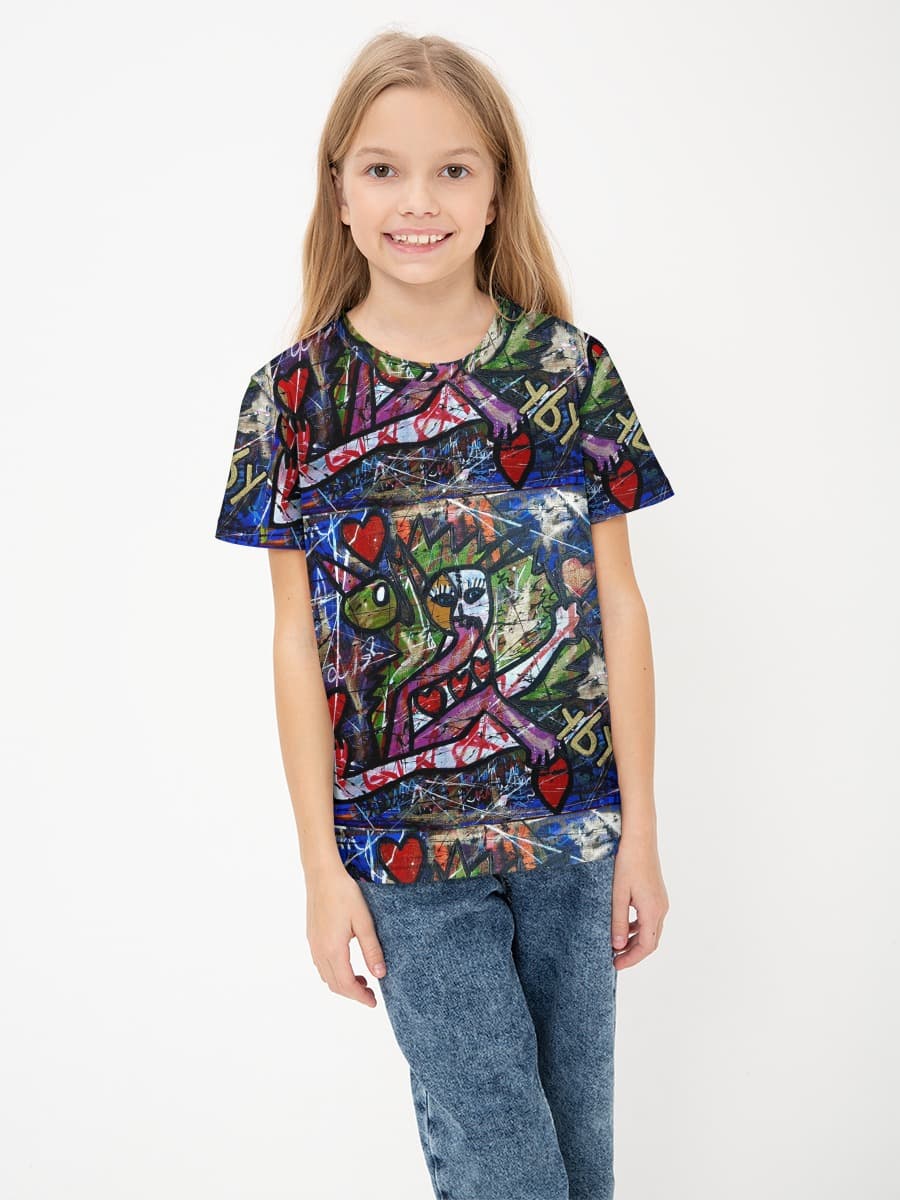 T-shirt coton basique fille
