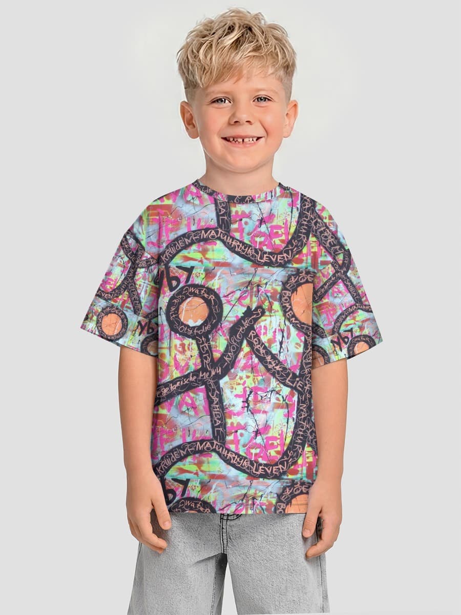T-shirt coton oversize garçon