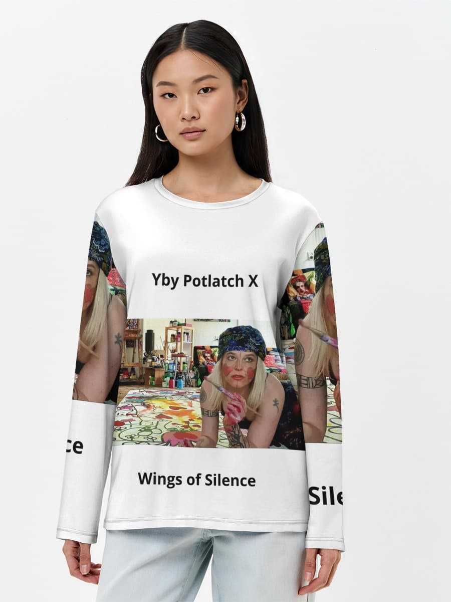 T-shirt Coton Manches Longues Femme