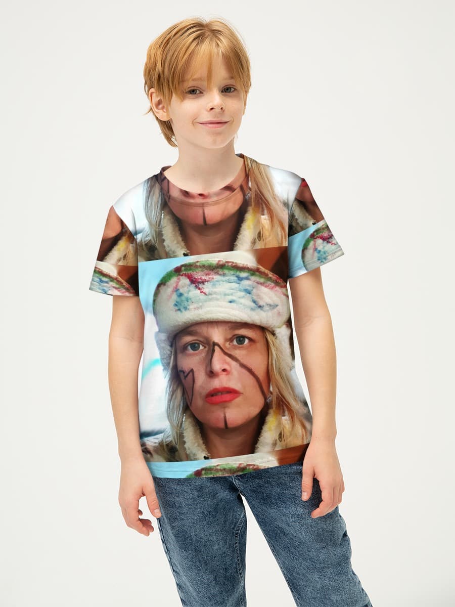 Portrait au visage peint
