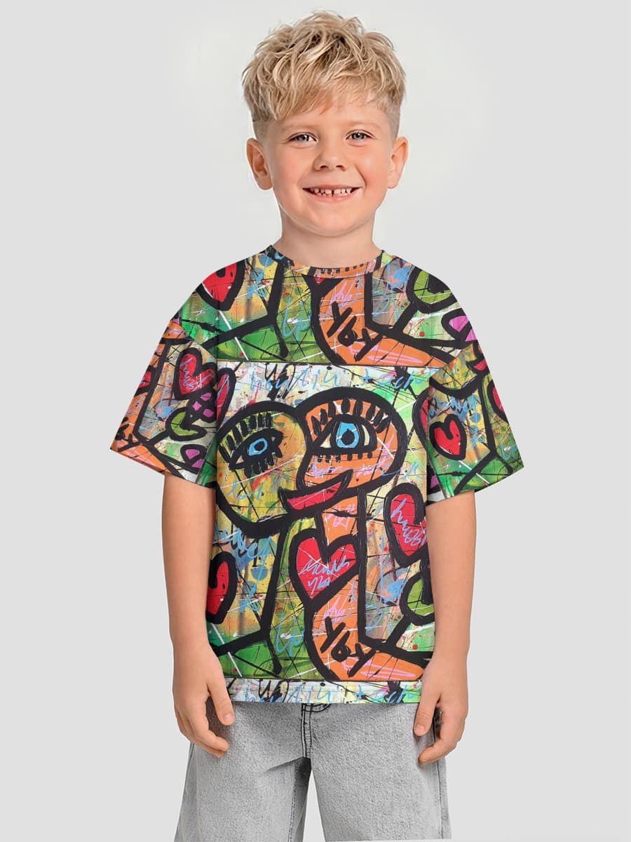 T-shirt coton oversize garçon