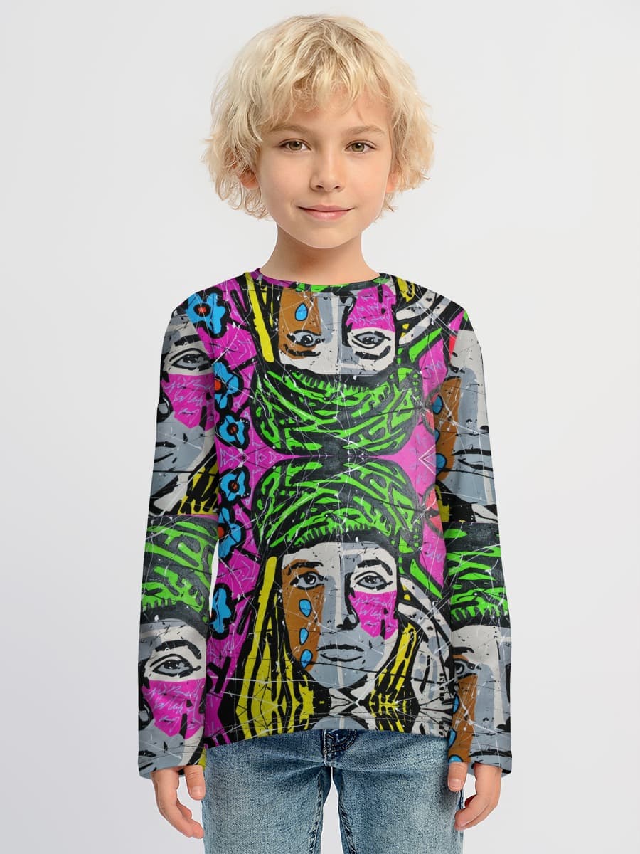 T-shirt manches longues coton garçon