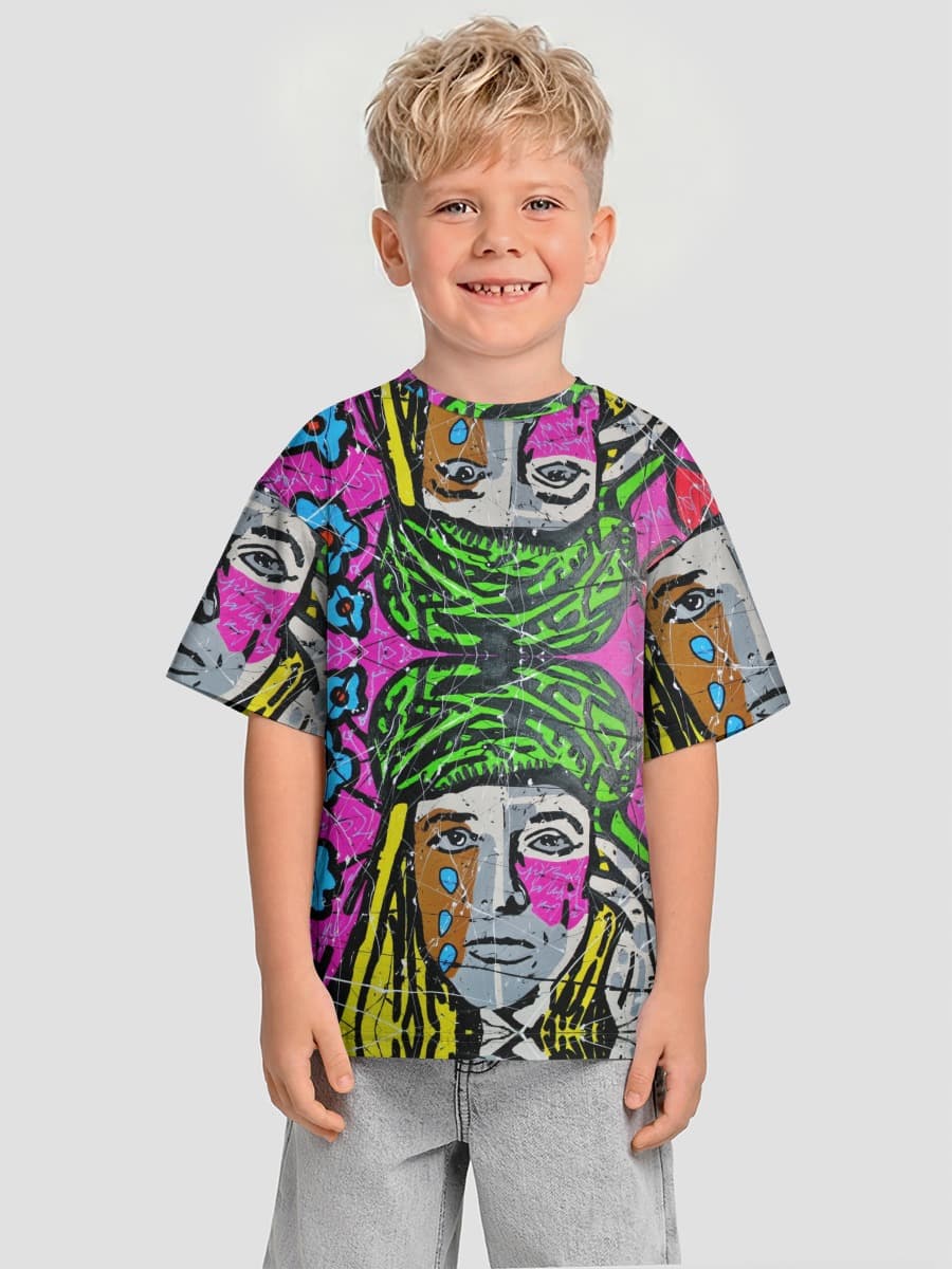 T-shirt coton oversize garçon