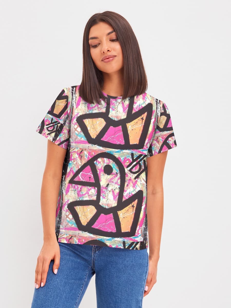 Damen Basic Baumwoll T-Shirt