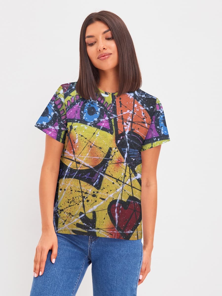 Damen Basic Baumwoll T-Shirt