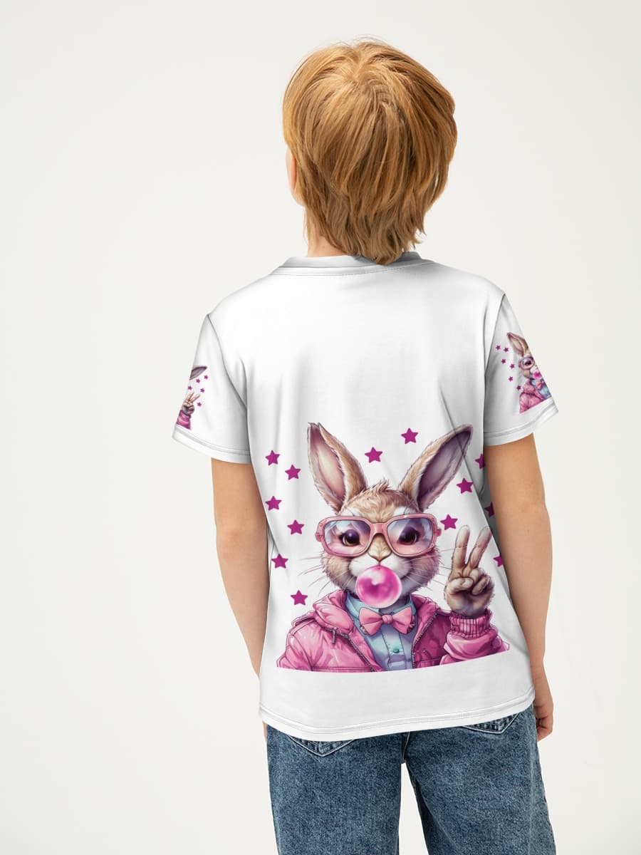 Boys' basic cotton T-shirt