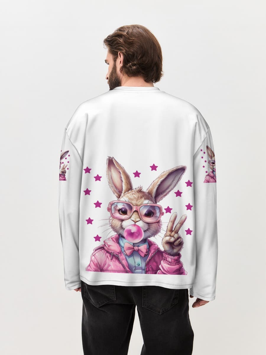 Men's oversized cotton long sleeve