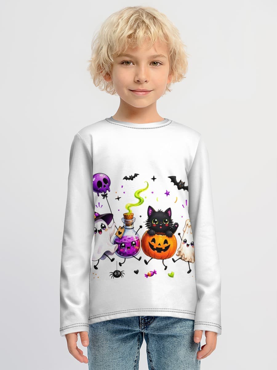Boys' cotton long sleeve shirt