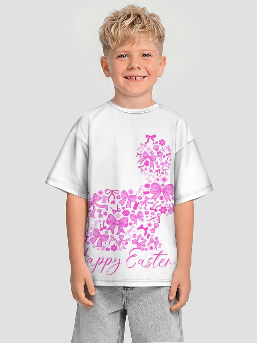 Boys' oversized cotton T-shirt