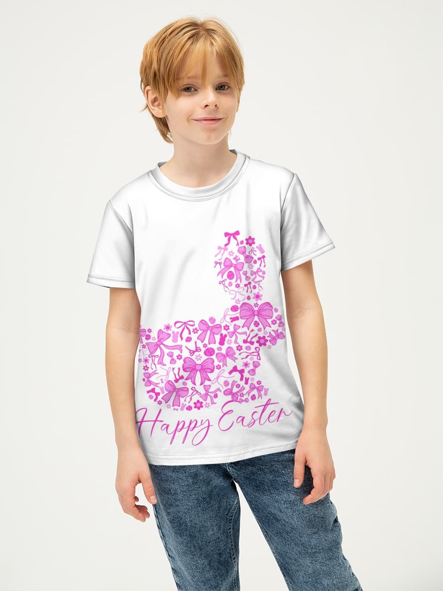 Boys' basic cotton T-shirt
