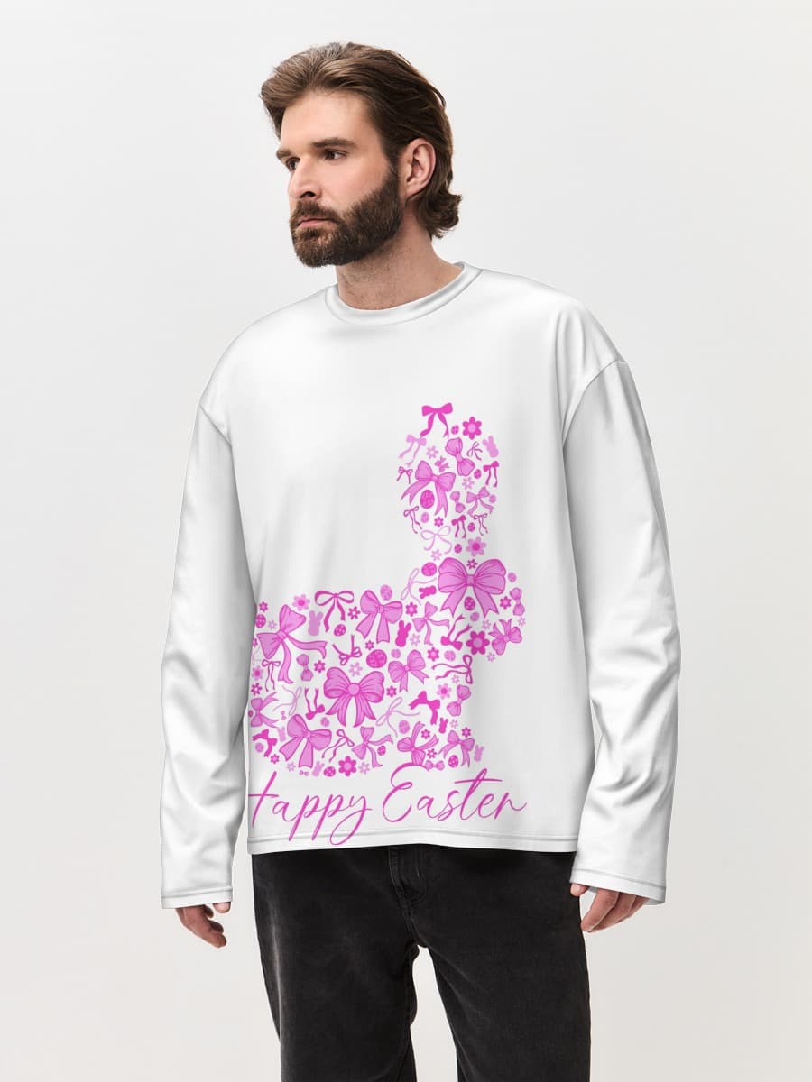 Men's oversized cotton long sleeve