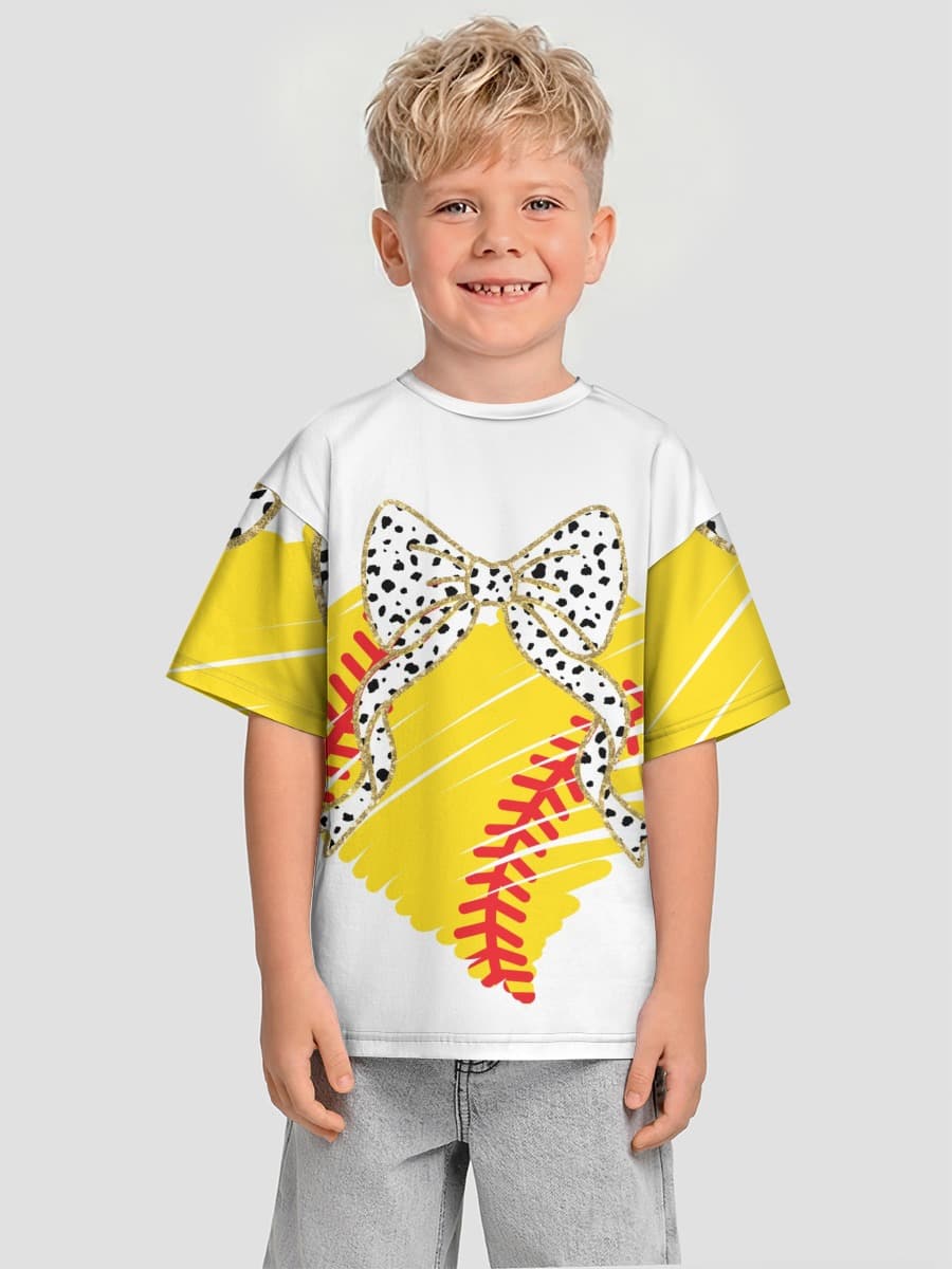 Boys' oversized cotton T-shirt