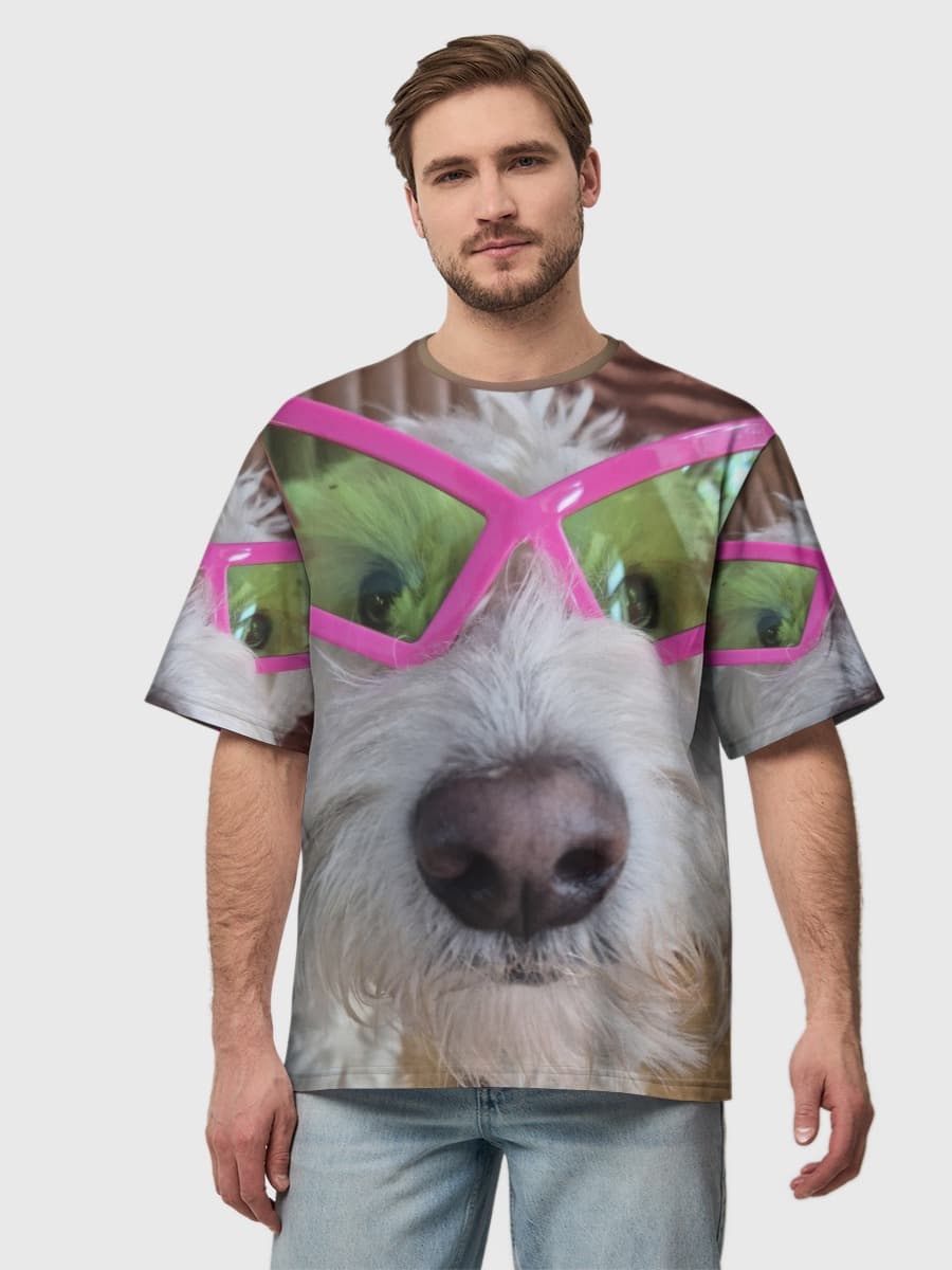 Men's oversized cotton T-shirt