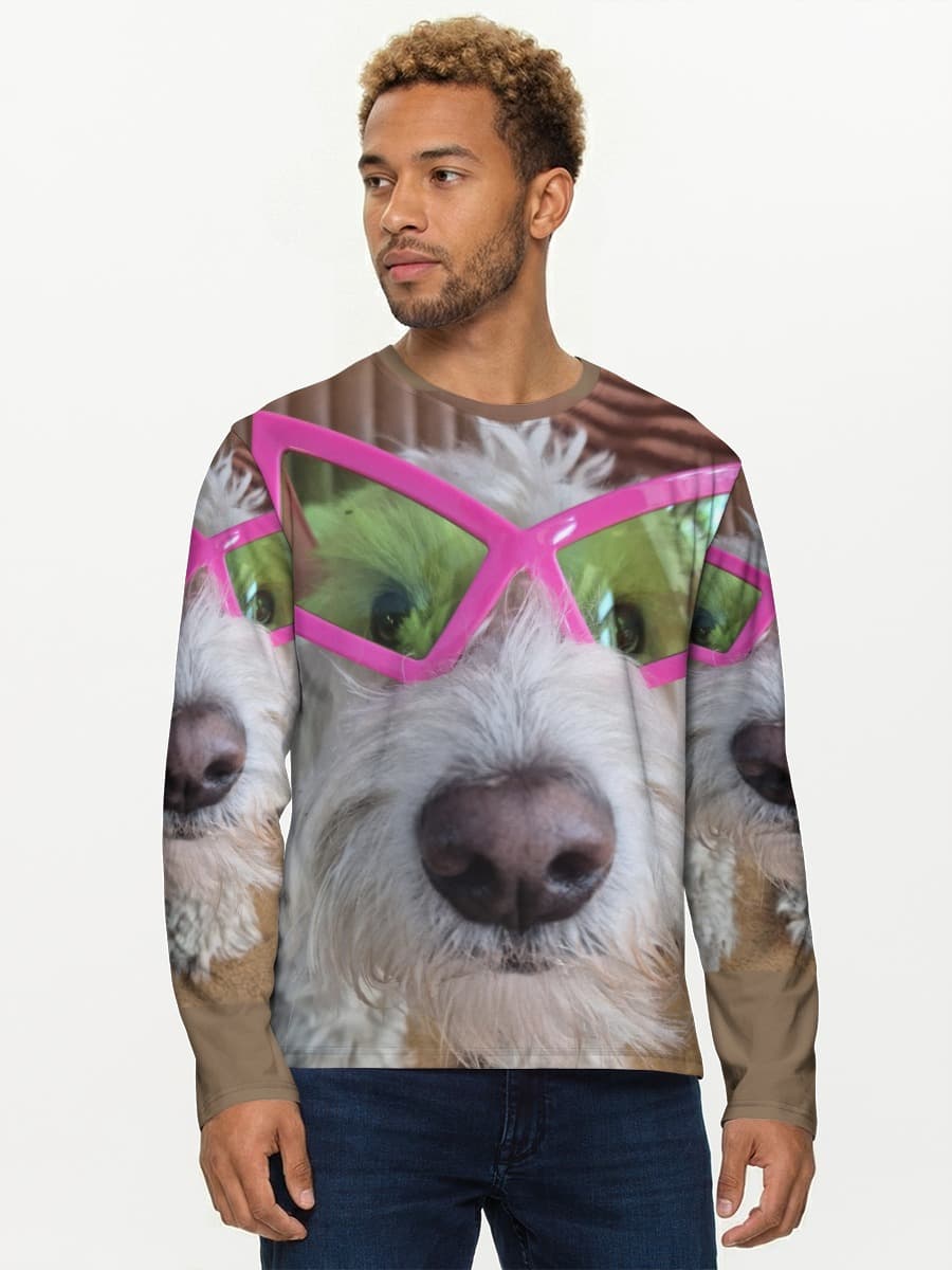 Men's cotton long sleeve shirt