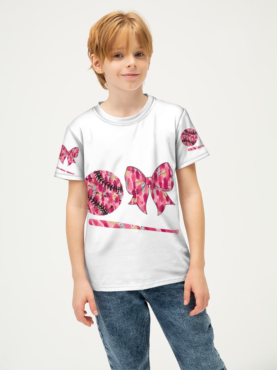 Boys' basic cotton T-shirt