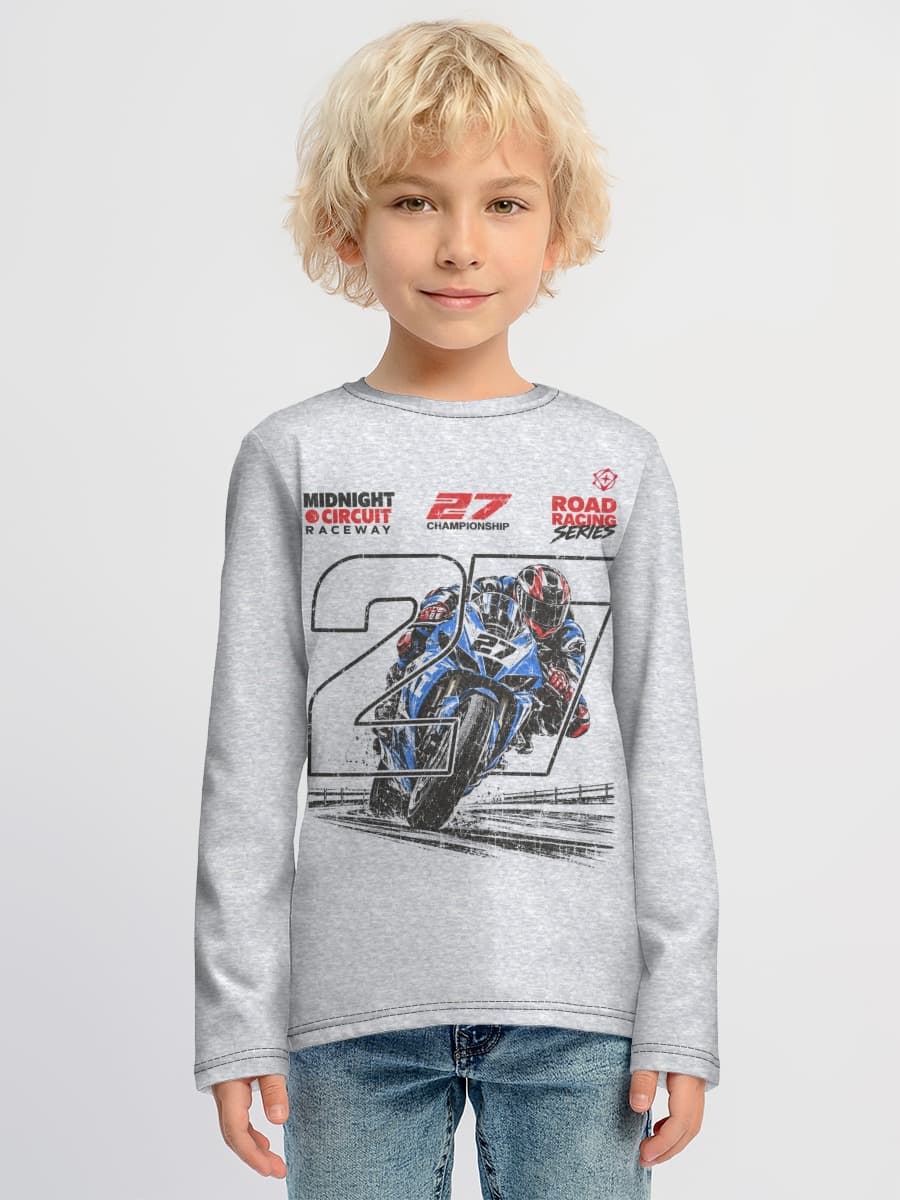 Baumwoll-Langarmshirt Jungen