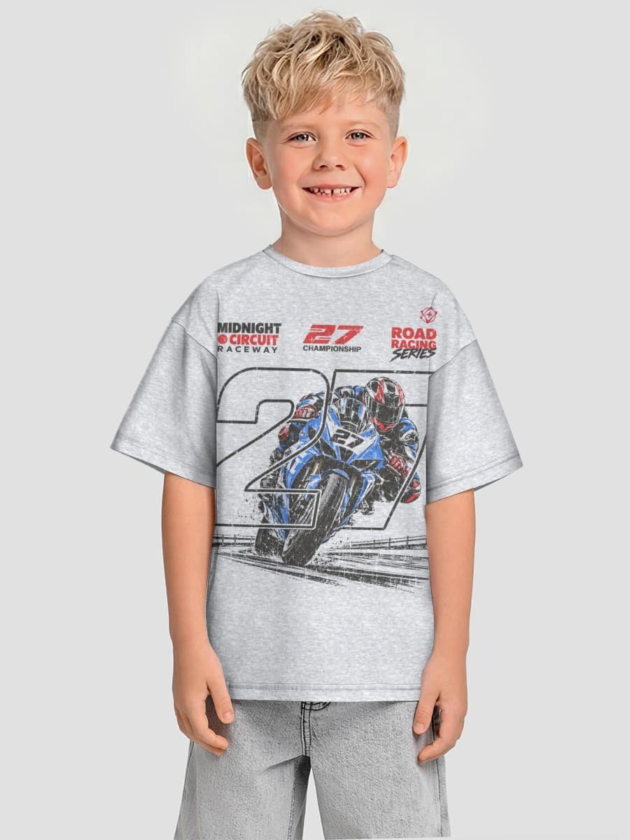 Oversized Baumwoll-T-Shirt Jungen