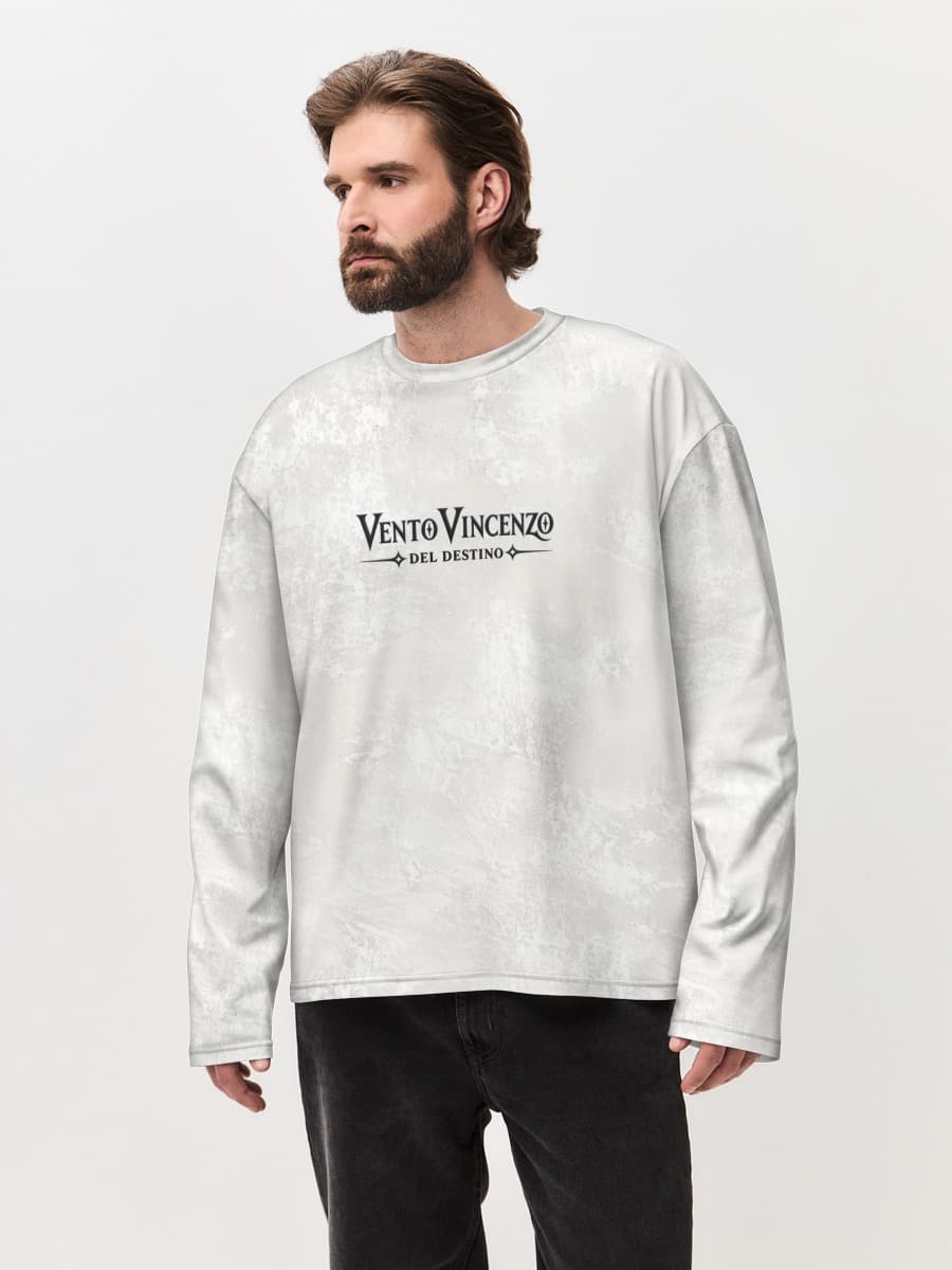 Men's oversized cotton long sleeve