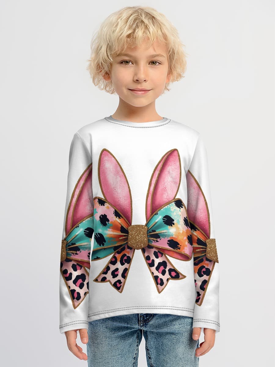 Baumwoll-Langarmshirt Jungen