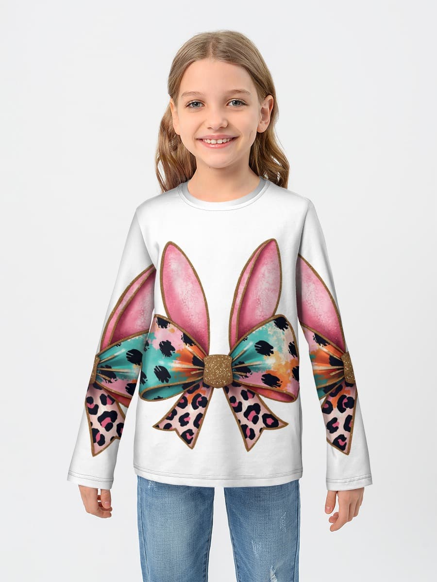 Baumwoll-Langarmshirt Mädchen