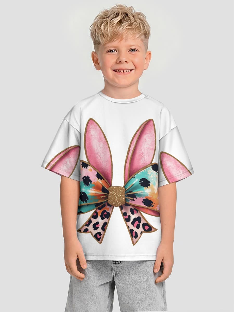 Oversized Baumwoll-T-Shirt Jungen