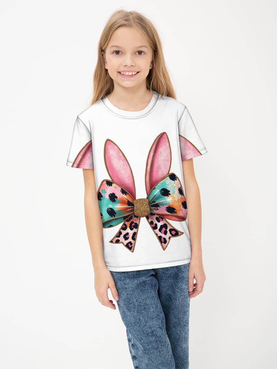 Basic Baumwoll-T-Shirt Mädchen