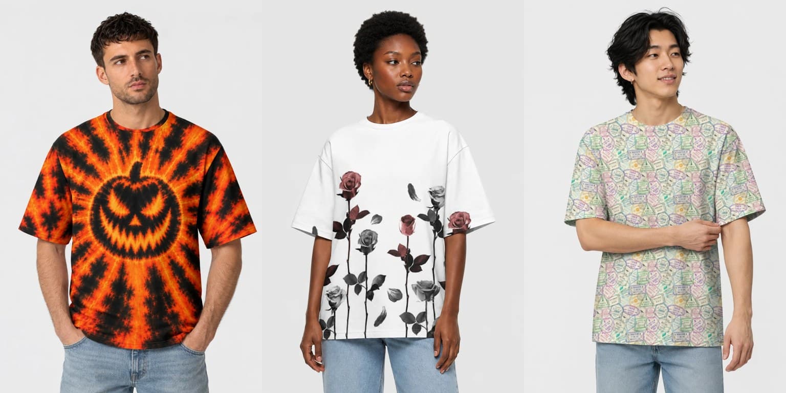 Is all-over print always polyester? No — but usually yes