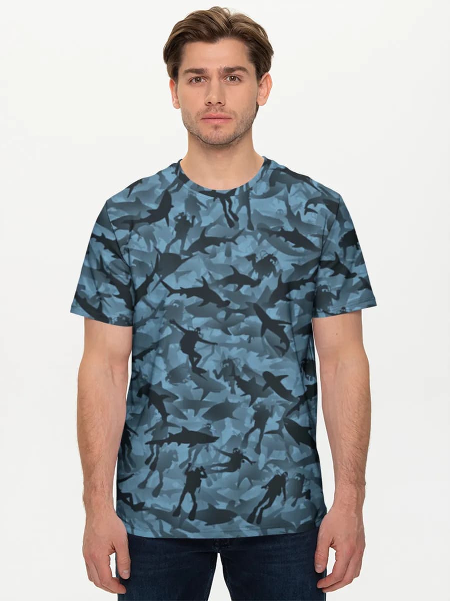 Camiseta básica de algodón para hombre