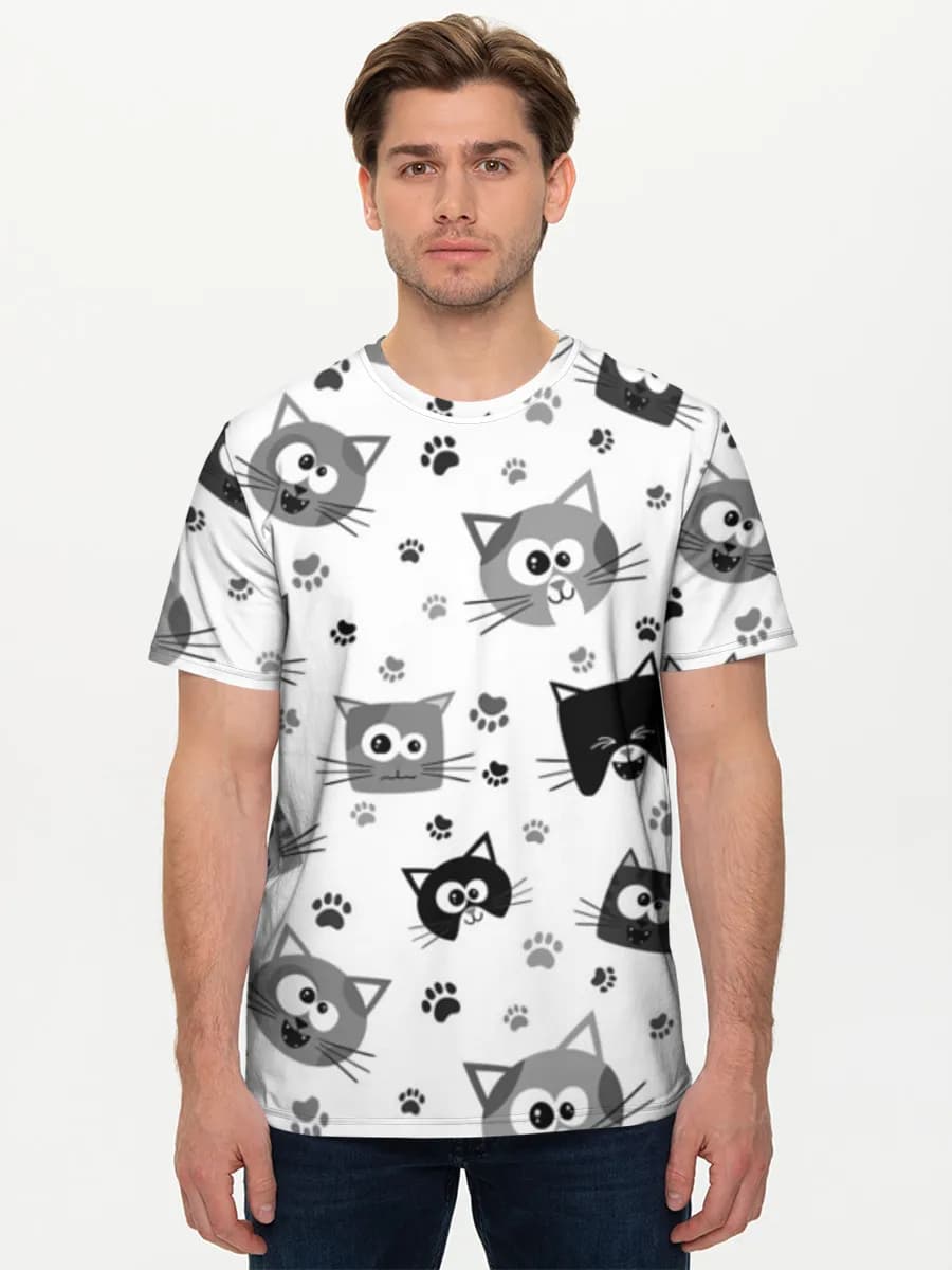 Camiseta básica de algodón para hombre