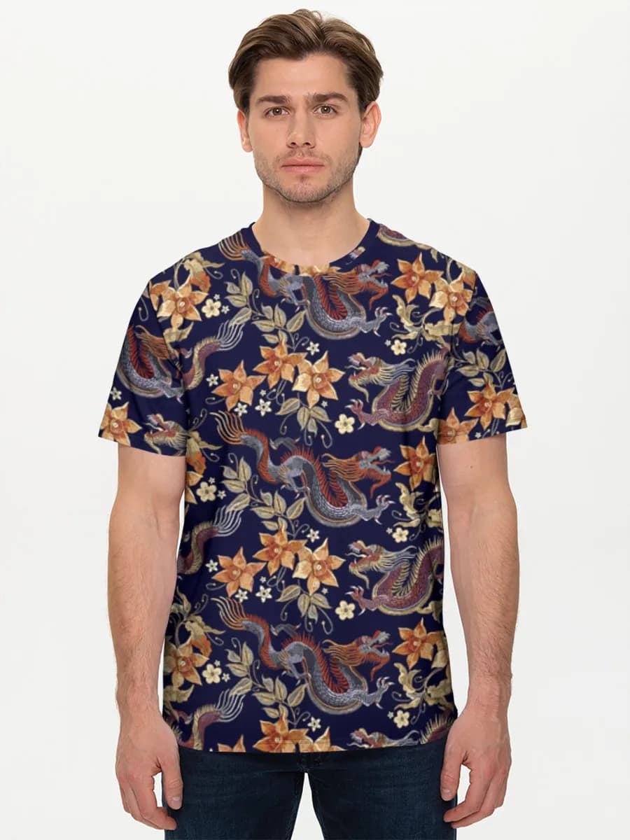 メンズ ベーシック コットンTシャツ
