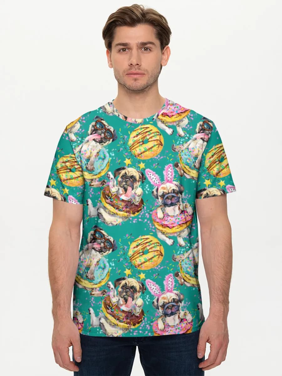 Camiseta básica de algodón para hombre