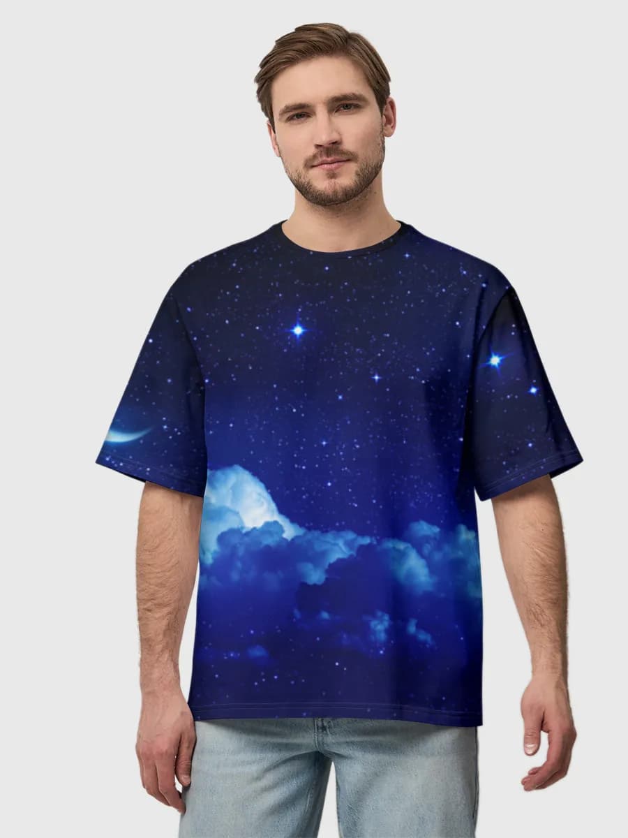 Men's oversized cotton T-shirt