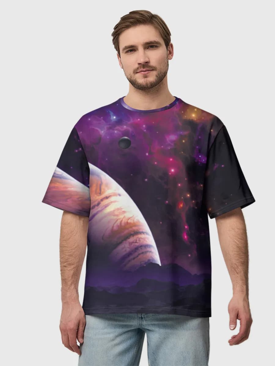 Men's oversized cotton T-shirt