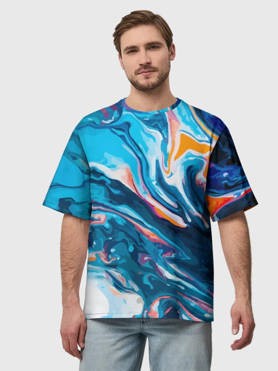 Men's oversized cotton T-shirt